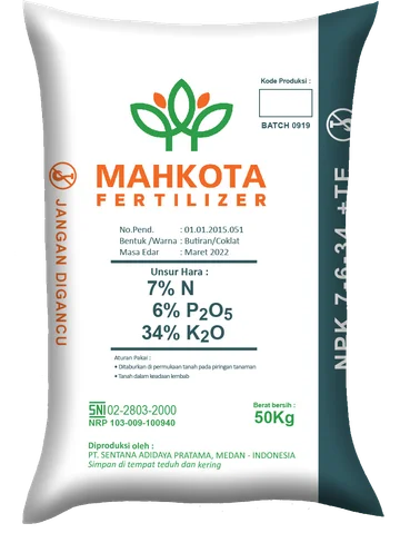 NPK Granular 7-6-34+TE