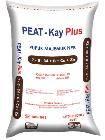 Peat-Kay Plus NPK 7-6-34+B+Cu+Zn